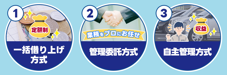 経営方式は3つ!あなたに合うのはどれ?