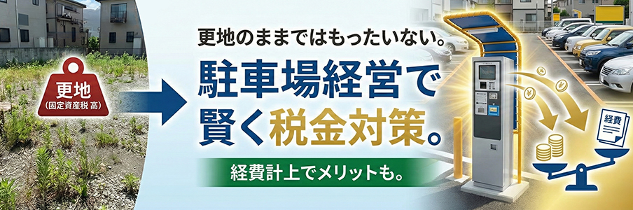 固定資産税の節税効果は「住宅」に劣るが「更地」よりは有利を表している写真画像