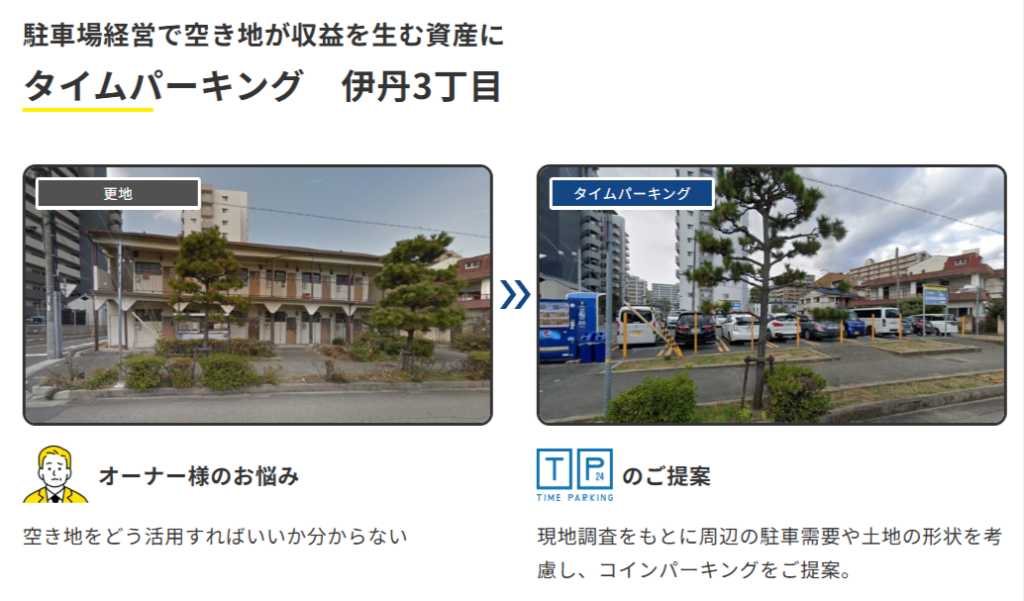 タイムパーキング伊丹3丁目の導入事例