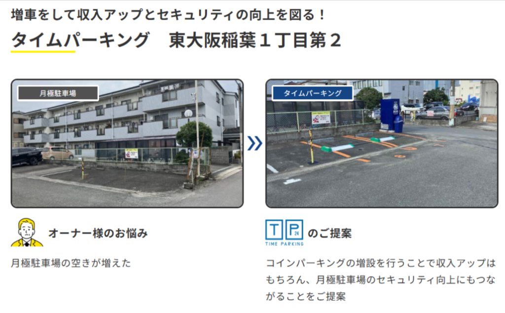 タイムパーキング東大阪稲葉1丁目第2の施工事例写真